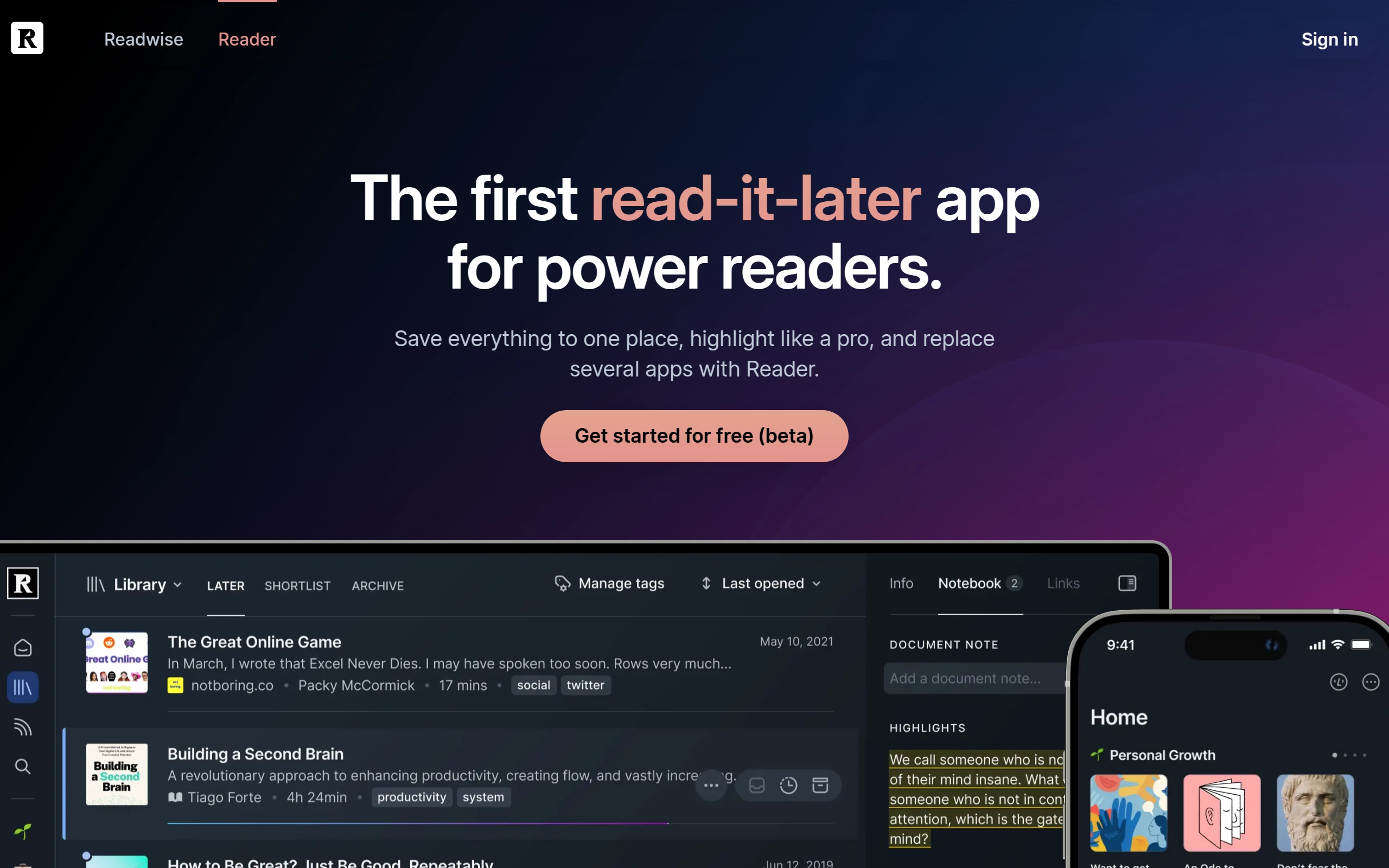 Readwise Reader thumbnail